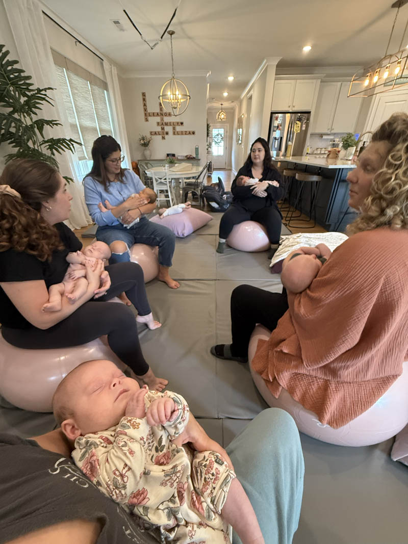 Moms enjoying morning class in mt juliet